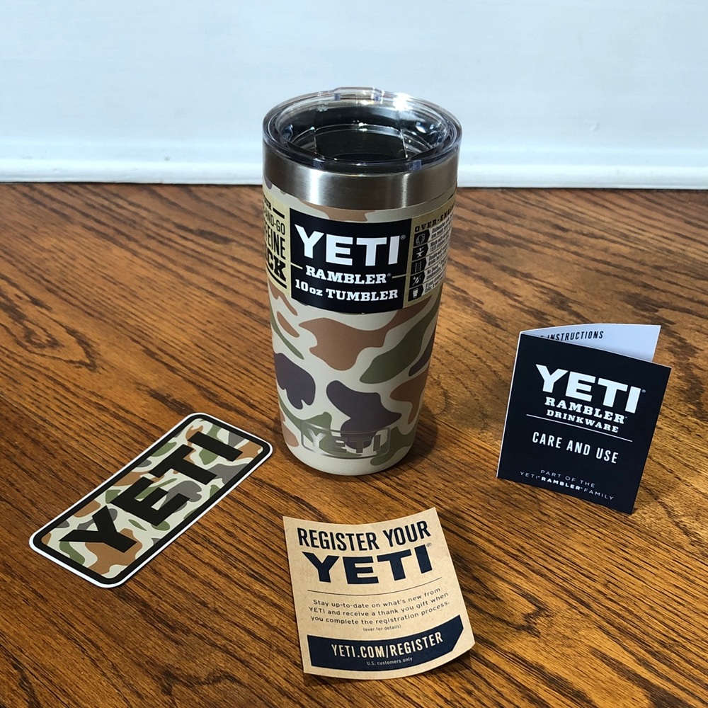 Yeti Rambler 10oz Tumbler *TAN CAMO* LIMITED EDITION* RARE 2024 Camo (BRAND NEW)